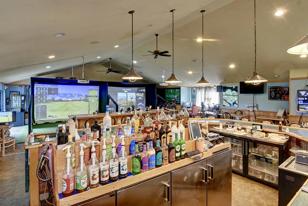 Bar section at clubhouse